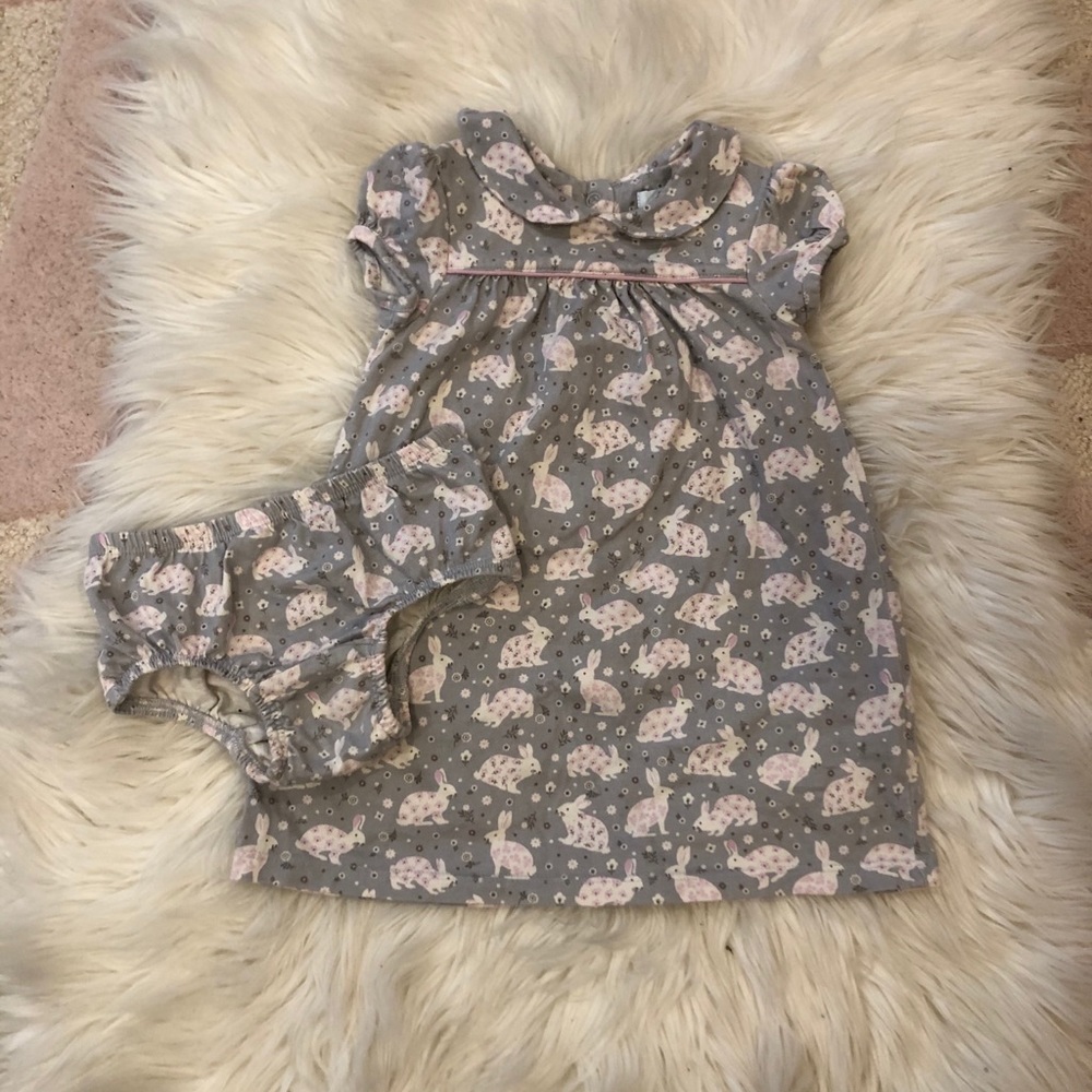 Bunny dress and bloomers set